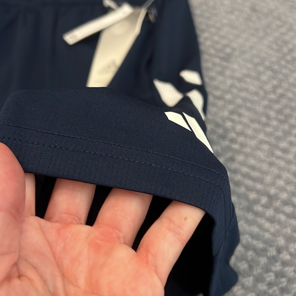 Adidas Blue and White Athletic Shorts - Picture 5 of 6